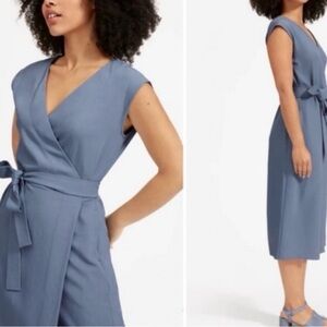 Everlane Japanese GoWeave Midi Wrap Dress - Size 00
